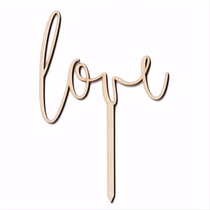 Obrazek TOPPER DREWNIANY - LOVE DREW-14 HOKUS