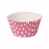 Obrazek PAPILOTKA DO MUFFINEK POLKA W BIAŁE GROSZKI RÓŻOWE OP.90SZT. ALFATEC