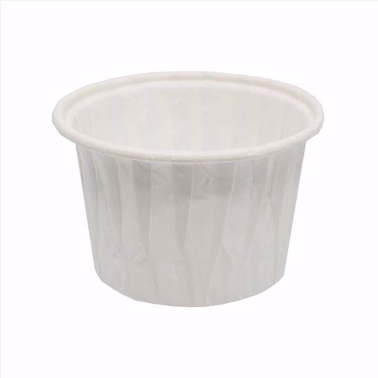 Obrazek PAPILOTKA MUFFINKA BIAŁA CUPCAKE 100szt TUBA 50x40 PAPILART