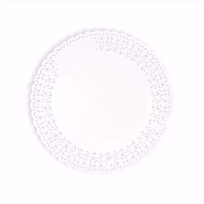 Obrazek SERWETKI AŻUROWE BIAŁE 30CM  OP.100SZT.PAPILART
