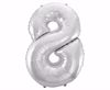 Obrazek BALON FOLIOWY SREBRNY "8" FG-C85S8 GODAN 