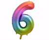 Obrazek BALON FOLIOWY TĘCZOWY "6" HS-C34T6 GODAN 