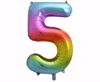 Obrazek BALON FOLIOWY TĘCZOWY "5" HS-C34T5 GODAN