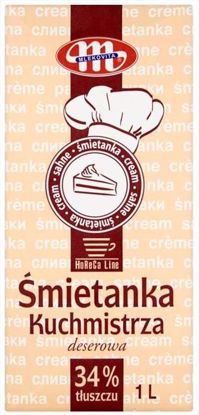 Obrazek ŚMIETANA 34% KUCHMISTRZA 1L. MLEKOVITA