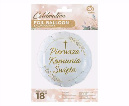 Obrazek BALON FOL."I KOMUNIA ŚW." 18" FG-OKSK GODAN