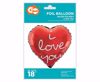 Obrazek BALON FOLIOWY "I LOVE YOU" 18" FG-S36ILN GODAN