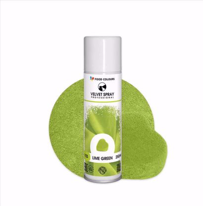 Obrazek ZAMSZ SPRAY ZIELEŃ LIMONKOWA V25 250ML FOOD COLOURS