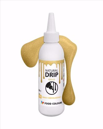 Obrazek POLEWA ZASTYGAJĄCA GOLD - NATURAL DRIP 100ml FOOD COLOURS