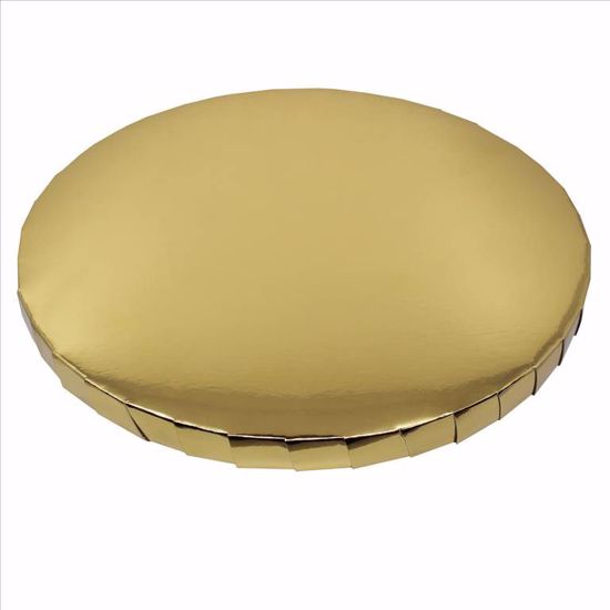 Obrazek PODKŁAD POD TORT ANGIELSKI ZŁOTY / STYRODUR 30cm PAPILART