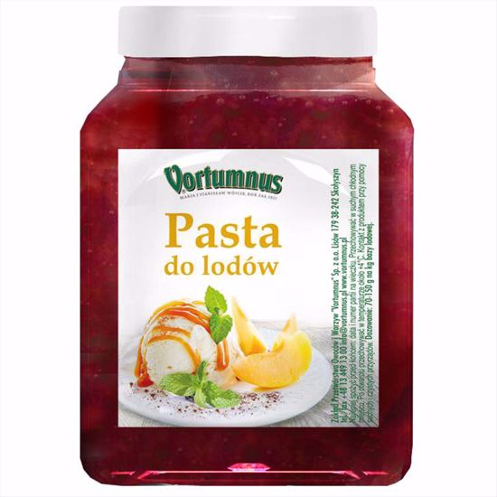 Obrazek PASTA DO LODÓW TRUSKAWKOWA 1,25KG VORTUMNUS