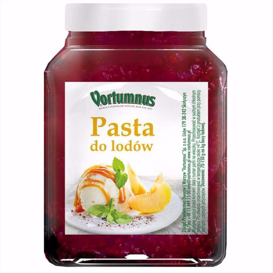 Obrazek PASTA DO LODÓW MALINOWA 1,25KG VORTUMNUS