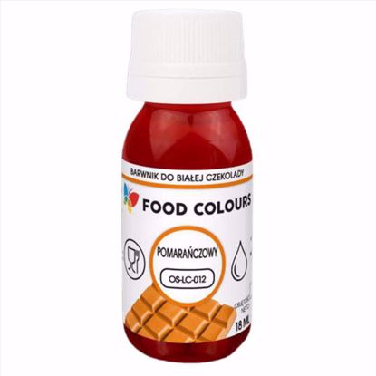 Obrazek BARWNIK DO CZEKOLADY POMARAŃCZOWY OS-LC-012 18ML FOOD COLOURS