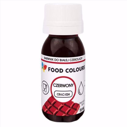 Obrazek BARWNIK DO CZEKOLADY RED OS-LC-024 18ML FOOD COLOURS