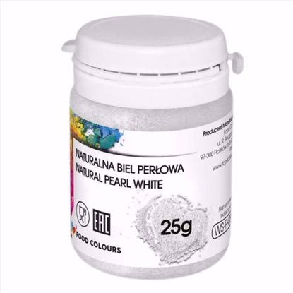 Obrazek BARWNIK W PROSZKU BIEL PERŁOWA - 25G FOOD COLOURS