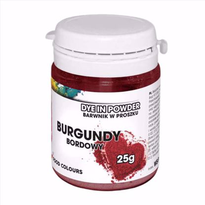 Obrazek BARWNIK W PROSZKU BORDOWY WS-P-034 25G FOOD COLOURS