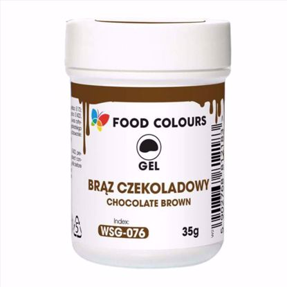 Obrazek BARWNIK ŻEL BRĄZ CZEKOLADOWY WSG-076 35G FOOD COLOURS