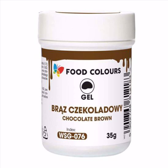 Obrazek BARWNIK ŻEL BRĄZ CZEKOLADOWY WSG-076 35G FOOD COLOURS