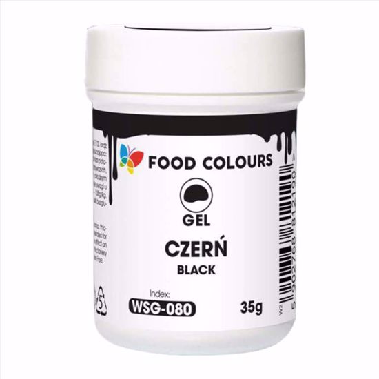 Obrazek BARWNIK ŻEL CZARNY WSG-080 35G FOOD COLOURS