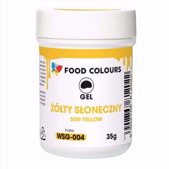 Obrazek BARWNIK ŻEL ŻÓŁTY SŁONECZNY WSG-004 35G FOOD COLOURS